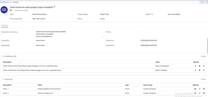 workflow project task