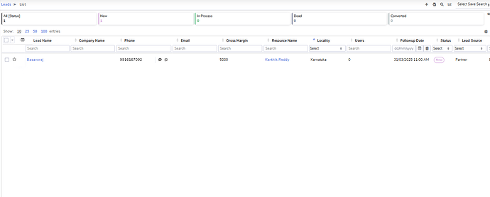 crm list